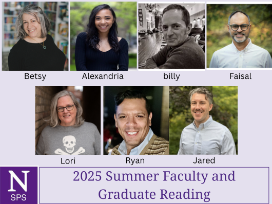 The seven readers of the 2025 Summer Faculty and Graduate Reading