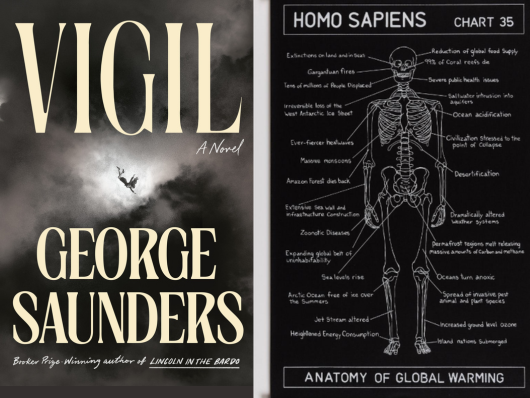 book jacket Vigil, Chart 35 of skeleton