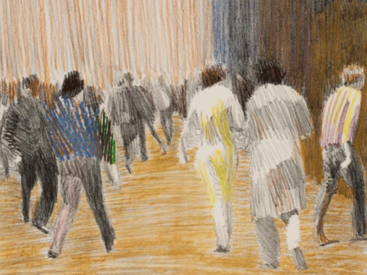 People walking.