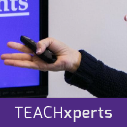 teachxperts logo - Hands gesturing to the side