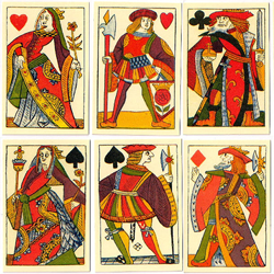 Medieval playing cards
