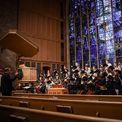 Bienen choirs and ensembles performing in Alice Millar Chapel