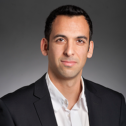 Headshot of a man in a suit. Carmel Majidi, of Carnegie Mellon University is moderator for the Grand Challenges in Robot Dexterity panel webinar on January 30 at 3 p.m. CST.