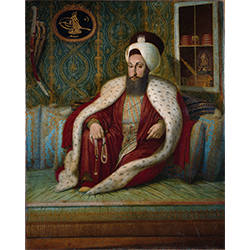 Kostantin Kapıdağlı, Portrait of Selim III in his Chamber, 1803-04, Topkapı Palace Museum Collection. 