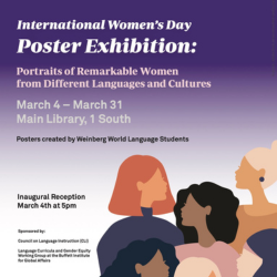 International Women’s Day Poster Exhibition: Portraits of Remarkable Women from Different Languages and Cultures