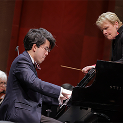 Aristo Sham at the piano.