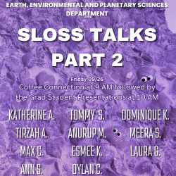 DEEPS Annual Graduate Student Sloss Talk Flyer